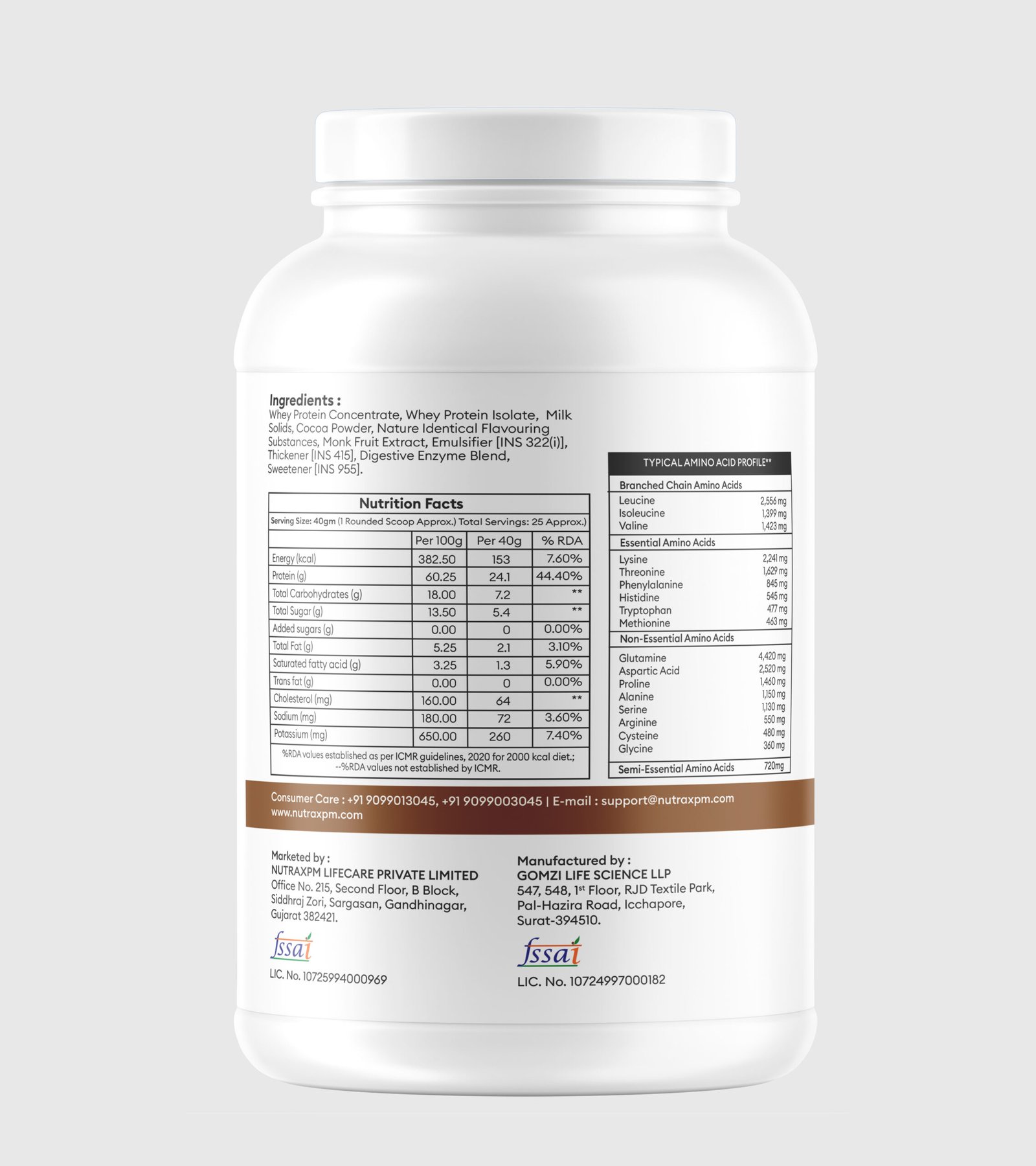 NUTRAXPM Performance Whey Protein – High Quality Protein | 24g Protein | 5.3g BCAA | 2.2 lbs - Image 2