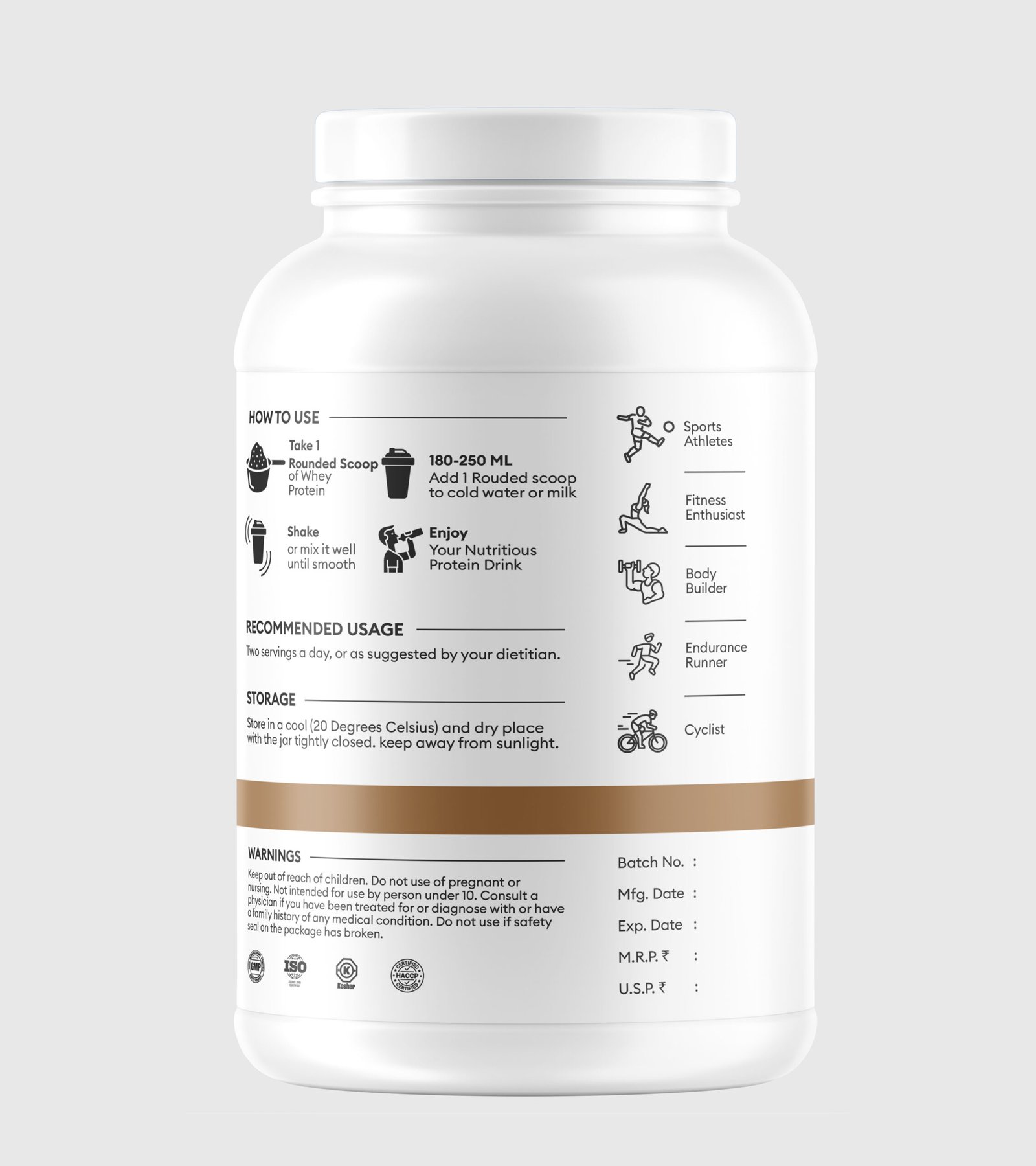 NUTRAXPM Performance Whey Protein – High Quality Protein | 24g Protein | 5.3g BCAA | 2.2 lbs - Image 3